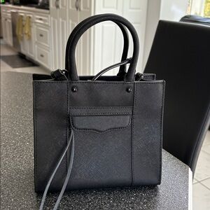 Rebecca Minkoff structured Black bag with crossbody strap